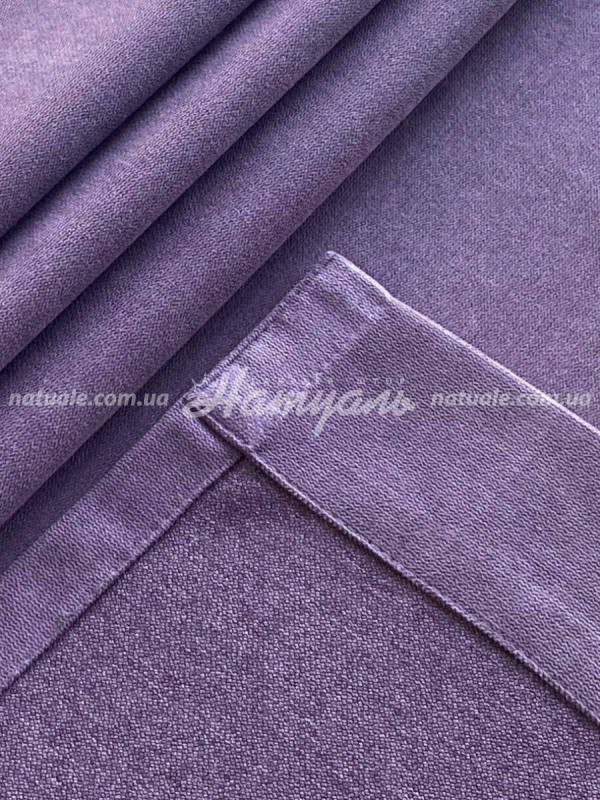 Шторы на метраж микровелюр Калифорния черничные