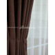 Шторы на метраж микровелюр Лофт коричневые