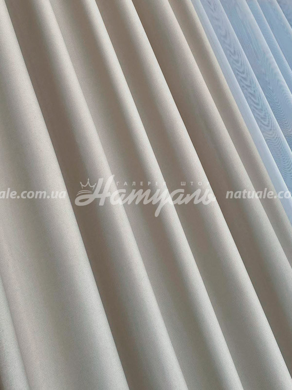 Шторы на метраж меланж Европа зефирные