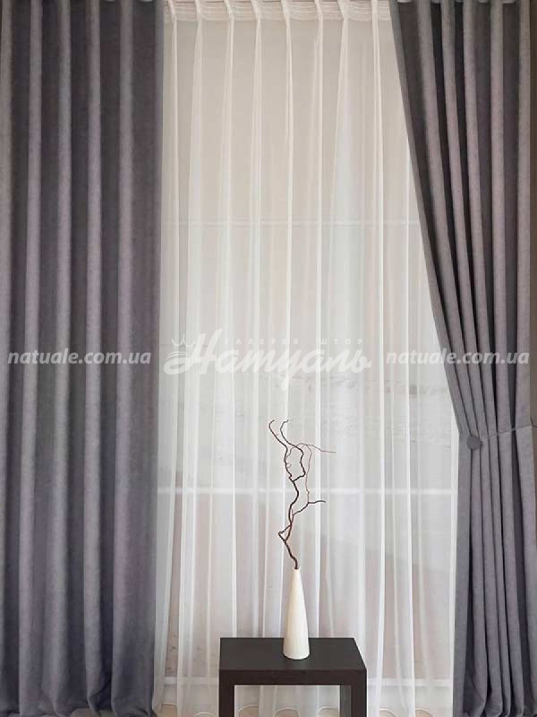 Шторы на метраж  микровелюр Лофт каменные