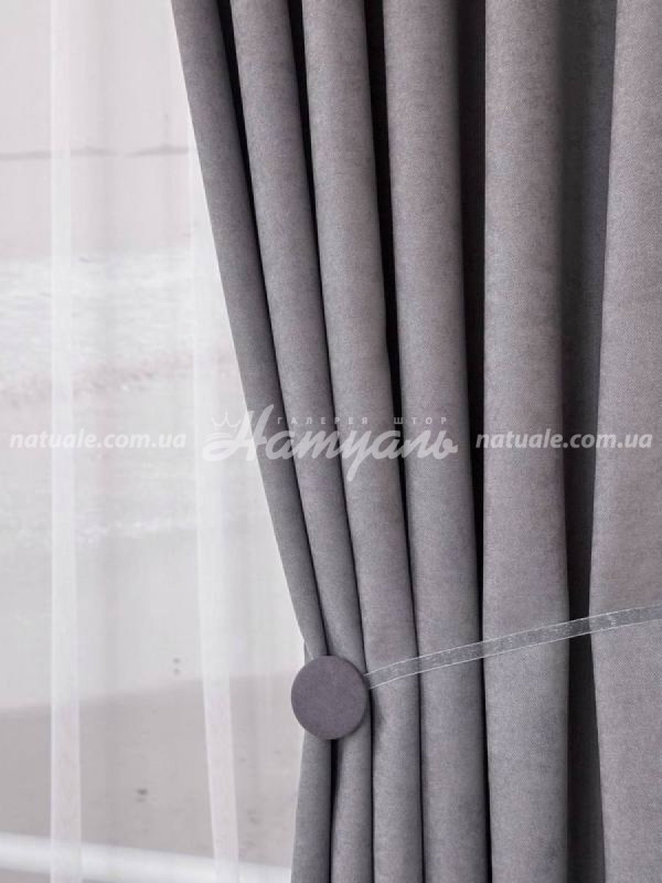 Шторы на метраж  микровелюр Лофт каменные