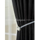 Шторы на метраж микровелюр Лофт черные