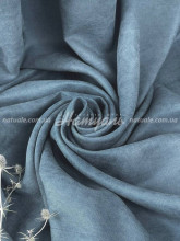 Шторы на метраж микровелюр Лофт джинсовые