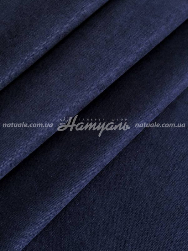 Шторы на метраж микровелюр Лофт сапфировые