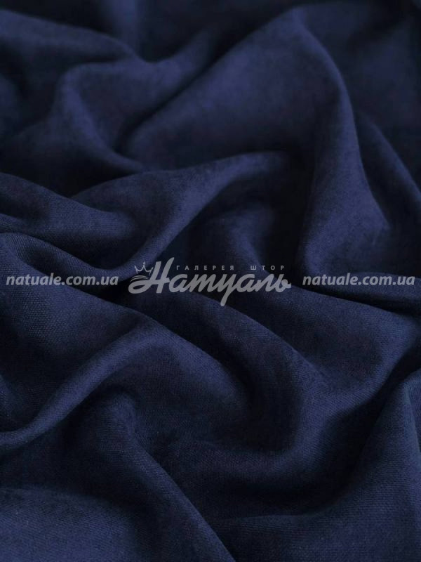 Шторы на метраж микровелюр Лофт сапфировые