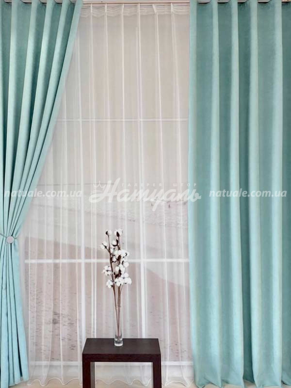 Шторы на метраж микровелюр Лофт тиффани