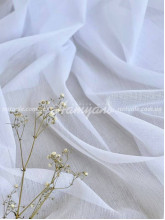 Тюль батист фактурный Донер белый 210x270