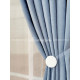 Шторы на метраж микровелюр Лофт голубые