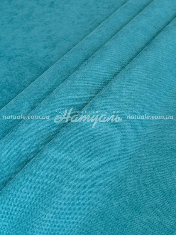 Шторы на метраж микровелюр Лофт бирюзовые