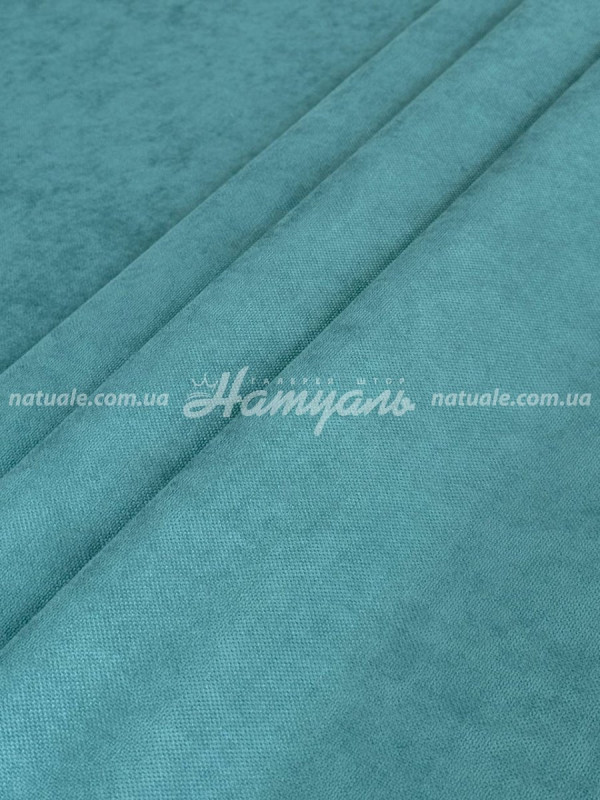 Шторы на метраж микровелюр Лофт морская волна