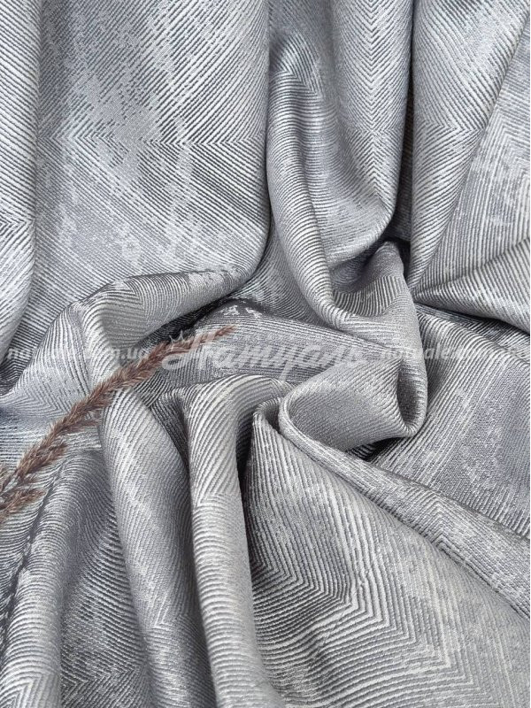 Шторы на метраж жаккард Швеция серые