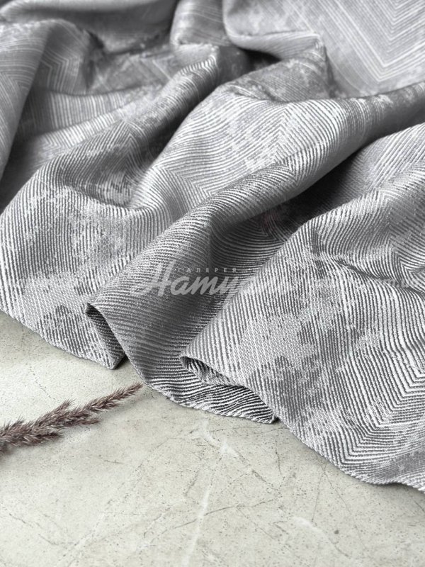 Шторы на метраж жаккард Швеция серые