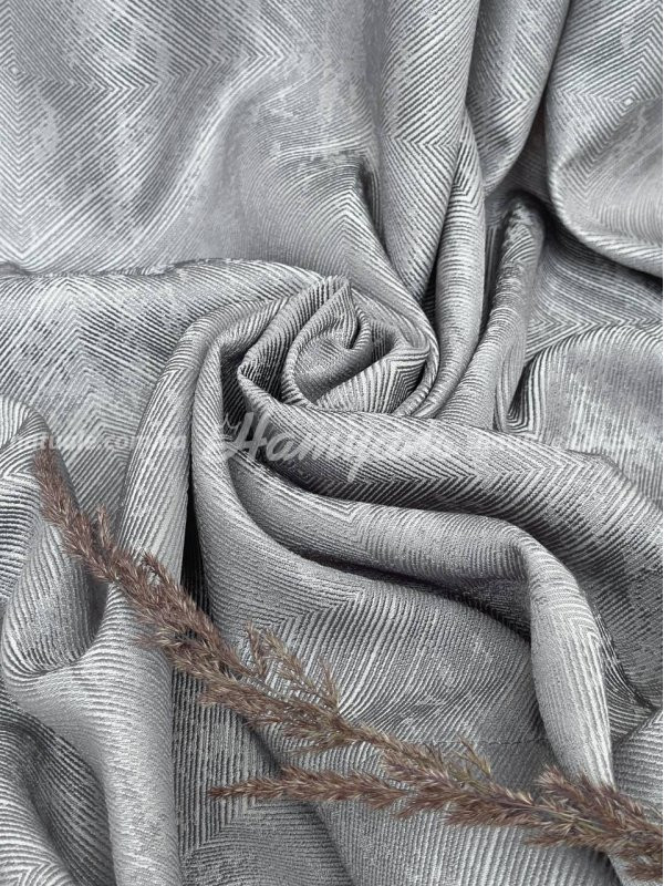 Шторы на метраж жаккард Швеция серые