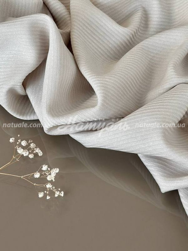 Шторы на метраж меланж Люксембург овсяные