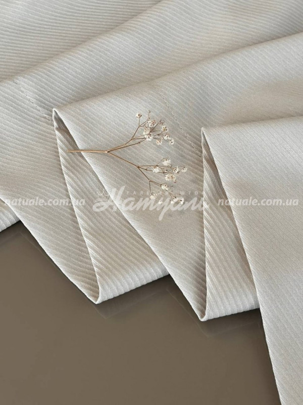 Шторы на метраж меланж Люксембург овсяные