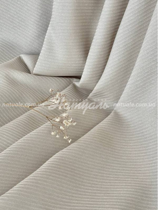 Шторы на метраж меланж Люксембург овсяные
