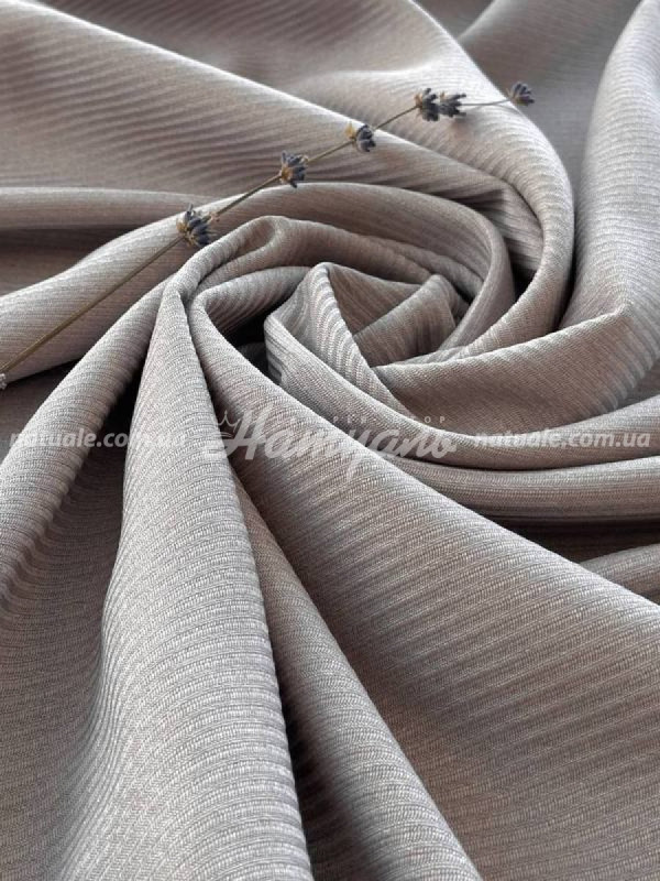 Шторы на метраж меланж Люксембург какао