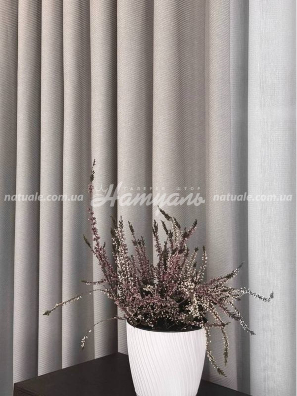 Шторы на метраж меланж Люксембург какао