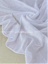 Тюль лен жатый Кантри белый