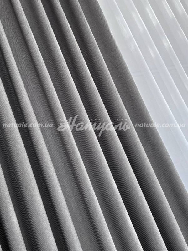 Шторы на метраж  меланж Люксембург серые