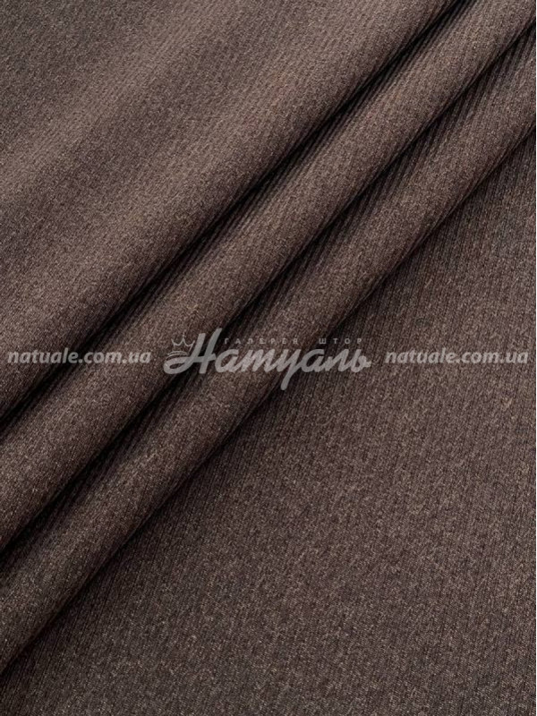 Шторы на метраж меланж Люксембург молочный шоколад