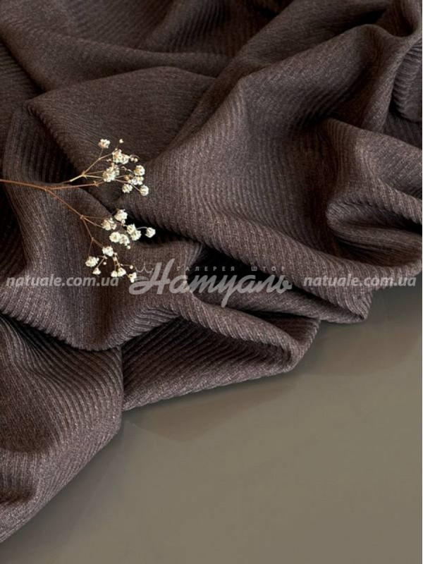 Шторы на метраж меланж Люксембург молочный шоколад