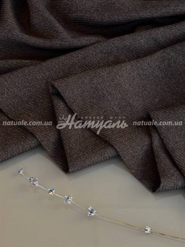 Шторы на метраж меланж Люксембург шоколад