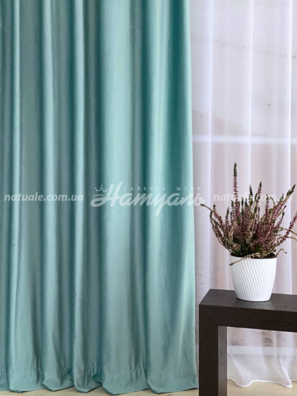 Шторы на метраж Бархат яркий тифани