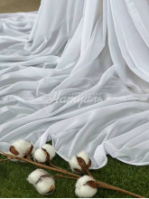 Тюль-креп Пафос белый