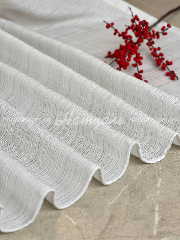 Гардины на метраж лен Данхил молочные