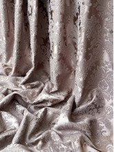 Шторы на метраж жаккард версаль Лила темнобежевые