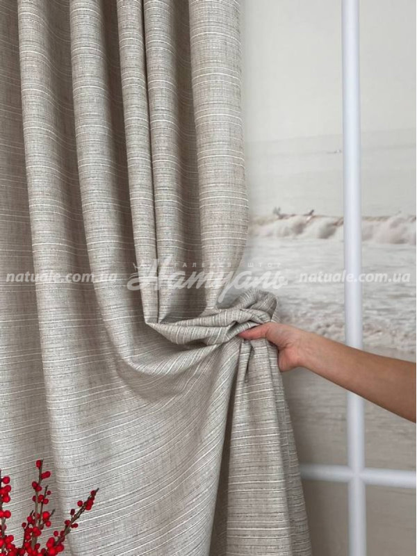 Гардины на метраж лен Данхил лляные