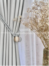 Подхват декоративный для штор Шары Твин золотистый+серебро