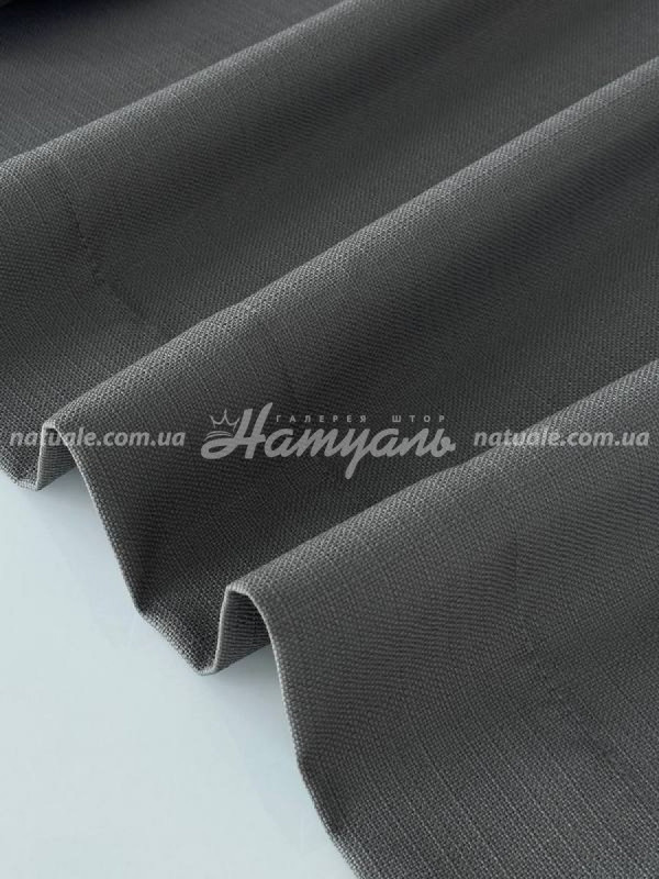 Шторы на метраж лен Сиетл графит