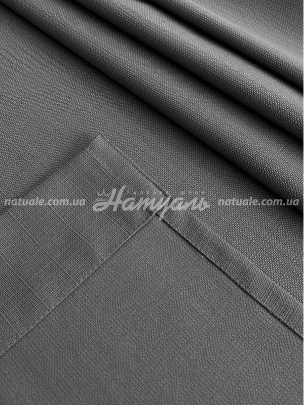 Шторы на метраж лен Сиетл графит