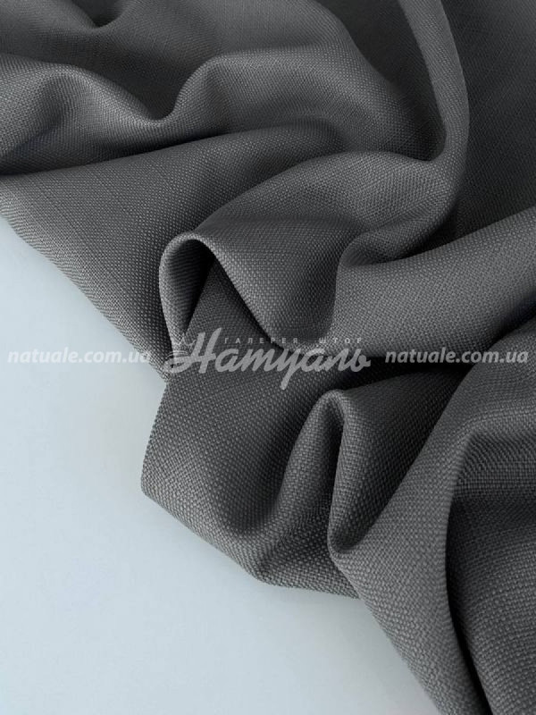 Шторы на метраж лен Сиетл графит