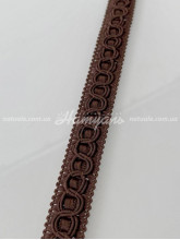 Тесьма для штор и тюля Рут 13 мм коричневая