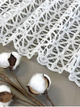 Тюль кружевной Джанет молочный