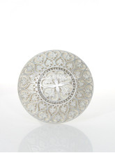 Держатель для штор и тюля Осман серебристый+белый