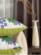 Наволочка декоративная комбинированная Прованс Травяной