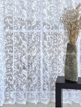 Тюль жаккардовый Мелисса белый