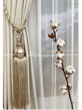 Кисть декоративная для штор Амори Молочный+Капучино