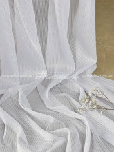 Тюль-батист Иней матовый белый