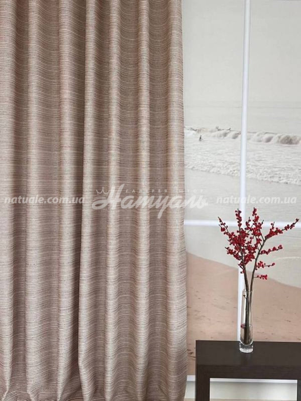 Гардины на метраж лен Данхил мокко