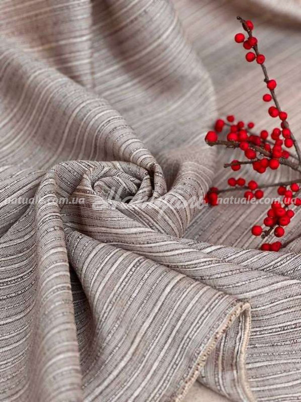 Гардины на метраж лен Данхил мокко