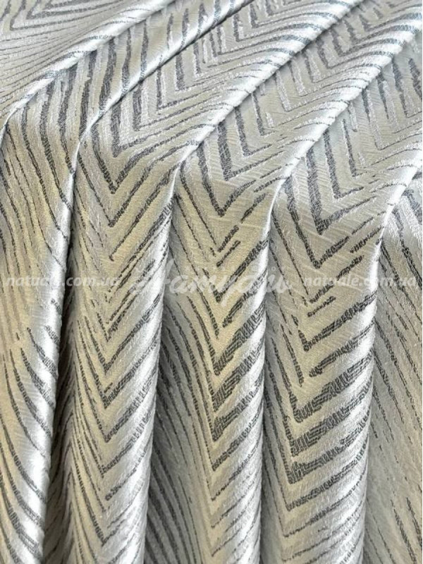 Шторы на метраж жаккард тисненый Монтана овсяный+графит