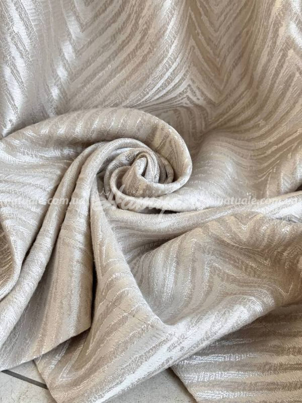 Шторы на метраж жаккард тисненый Монтана бежевые