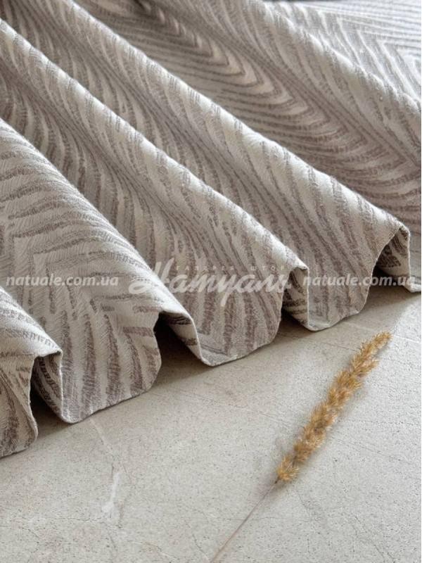 Шторы на метраж жаккард тисненый Монтана каппучино