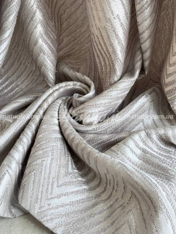 Шторы на метраж жаккард тисненый Монтана каппучино