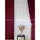 Шторы на метраж микровелюр Лофт бордо